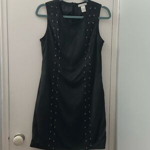 Eyelet Detailed Design History Mini Dress